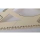 ♥ SQUADRA SARTORIALE LE GRAND CHIC GIUSEPPE PERAZZOLO 36/46 SARTO VINTAGE BEIGE