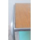 ♥ TAVOLO SCRIVANIA COMPATTO IN FORMICA MARRONE VERDE CROMATO SPACE AGE DESIGN 70