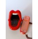 ♥ TELEFONO FISSO BOCCA LINGUA STILE LOGO ROLLING STONES POP ART DESIGN