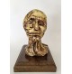 ♥ TESTA SCULTURA VOLTO BRUTALIST ART VINTAGE 1979 SUSCA COSTANTINO GESSO VOLTO