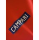 ♥ TOVAGLIA CAMPARI ROSSA IN STOFFA 120X120 CM QUADRATA VINTAGE PUBBLICITARIO BAR