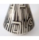 ♥ VASO CAMPIONESI CERAMICA D'ARTE VINTAGE MIDCENTURY DESIGN Bianco Nero vibi