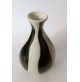 ♥ VASO IN CERAMICA A FASCE BIANCO NERO VINTAGE HOME DECOR MODERN DESIGN