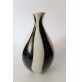 ♥ VASO IN CERAMICA A FASCE BIANCO NERO VINTAGE HOME DECOR MODERN DESIGN