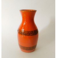 ♥ VASO IN CERAMICA BITOSSI STUDIO 4 NUOVO RINASCIMENTO DESIGN SPACE AGE ORANGE