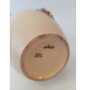 ♥ VASO IN CERAMICA ILSA ALBISSOLA BEIGE CON DECORO FLOREALE A RILIEVO VINTAGE