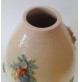 ♥ VASO IN CERAMICA ILSA ALBISSOLA BEIGE CON DECORO FLOREALE A RILIEVO VINTAGE