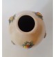 ♥ VASO IN CERAMICA ILSA ALBISSOLA BEIGE CON DECORO FLOREALE A RILIEVO VINTAGE