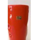 ♥ VASO IN CERAMICA LAVENO ROSSO VINTAGE SPACE AGE DESIGN ANNI 70 ITALY