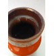 ♥ VASO IN CERAMICA SPACE AGE DESIGN WEST GERMANY SCHEURICH ORANGE BEIGE FAT LAVA