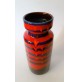 ♥ VASO IN CERAMICA SPACE AGE DESIGN WEST GERMANY SCHEURICH ROSSO BLU VINTAGE 30