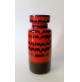 ♥ VASO IN CERAMICA SPACE AGE DESIGN WEST GERMANY SCHEURICH ROSSO BLU VINTAGE 30