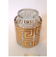 ♥ VASO IN VETRO DECORO ORO VINTAGE EGIZIA LUXURY DESIGN SOTTSASS ASSOCIATI