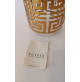 ♥ VASO IN VETRO DECORO ORO VINTAGE EGIZIA LUXURY DESIGN SOTTSASS ASSOCIATI