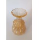 ♥ VASO IN VETRO DI MURANO BAROVIER E TOSO FOGLIA ORO VINTAGE DESIGN