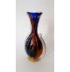 ♥ VASO IN VETRO DI MURANO BULLICANTE FOGLIA ORO BLU ROSSO BOLLE FUGA DESIGN