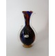 ♥ VASO IN VETRO DI MURANO BULLICANTE FOGLIA ORO BLU ROSSO BOLLE FUGA DESIGN