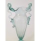 ♥ VASO IN VETRO DI MURANO VENEZIA VASETTO VERDE ACQUA ANFORA BAROVIER ERA