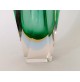 ♥ VASO IN VETRO SOMMERSO VERDE VINTAGE DESIGN MURANO MANDRUZZATO FLAVIO POLI