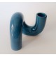 ♥ VASO MONOFIORE IN CERAMICA BLU CORNOVASO TUBE VINTAGE SPACE AGE DESIGN ERA