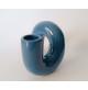 ♥ VASO MONOFIORE IN CERAMICA BLU CORNOVASO TUBE VINTAGE SPACE AGE DESIGN ERA