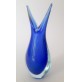 ♥ VASO VASETTO IN VETRO DI MURANO SOMMERSO BLU VINTAGE DESIGN FLAVIO POLI seguso