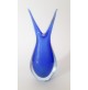 ♥ VASO VASETTO IN VETRO DI MURANO SOMMERSO BLU VINTAGE DESIGN FLAVIO POLI seguso