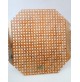 ♥ VASSOIO IN PAGLIA DI VIENNA PLEXI ARGENTO CRESPI REGA DIOR HOME OTTAGONALE