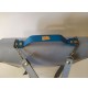 ♥ VECCHIA CARTELLA SCUOLA CON TRACOLLE AZZURRA TREKKING BORSA VINTAGE ANNI 80 