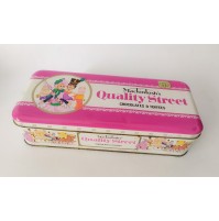 ♥ VECCHIA SCATOLA IN LATTA MACKINTOSH'S QUALITY STREET CHICILATES VINTAGE PINK