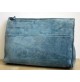 BORSA A MANO DONNA VINTAGE BAG IN PELLE SCAMOSCIATA POCHETTE cielo chiaro