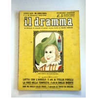 IL DRAMMA ANNO XIX N.393 394 1 15 GENNAIO 1943  RIVISTA TEATRO QUINDICINALE