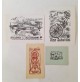 ♥LOTTO 4 EX LIBRIS LORENZO ALESSANDRI Volo è la mia poesia SURFANTA anni 50 p12