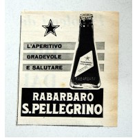 PUBBLICITA' 1957 RABARBARO S. PELLEGRINO  RITAGLIO GIORNALE