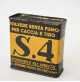 SCATOLA LATTA S.4 S 4 100GR POLVERE DA SPARO CACCIA E TIRO VINTAGE ANNI 50 60