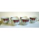 SET 6 TAZZA TAZZINE CAFFE' ANNI 60 IN PORCELLANA SELTMANN BAVARIA 