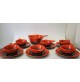 ►SET MACEDONIA X 6 PERSONE CERAMICA SIC MID CENTURY VINTAGE ANNI 50 60 SPACE AGE