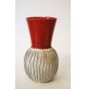 VASO IN CERAMICA MID CENTURY LAVA ROSSO VINTAGE ANNI 60 70 SPACE AGE bertoncello